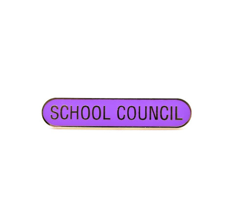 'School Council' Enamel Bar Badge