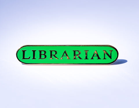 'Librarian' Enamel Bar Badge