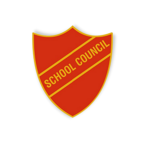 'School Council' Enamel Shield Badge