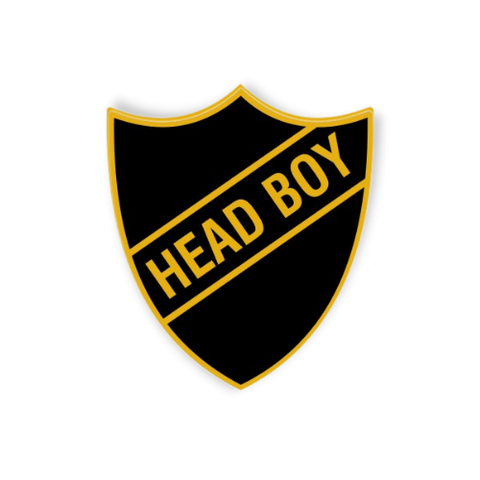 'Head Boy' Enamel Shield Badge