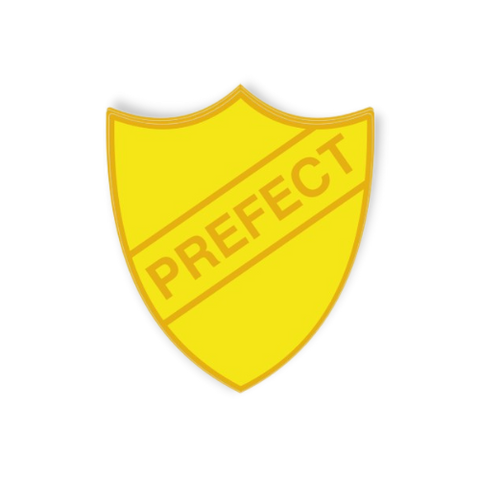 'Prefect' Enamel Shield Badge