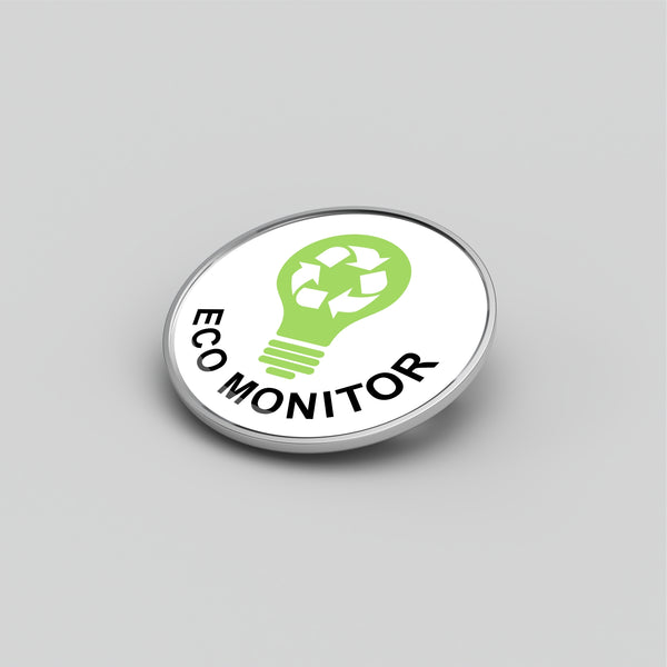 Eco Monitor Badge - 25mm Round Badge