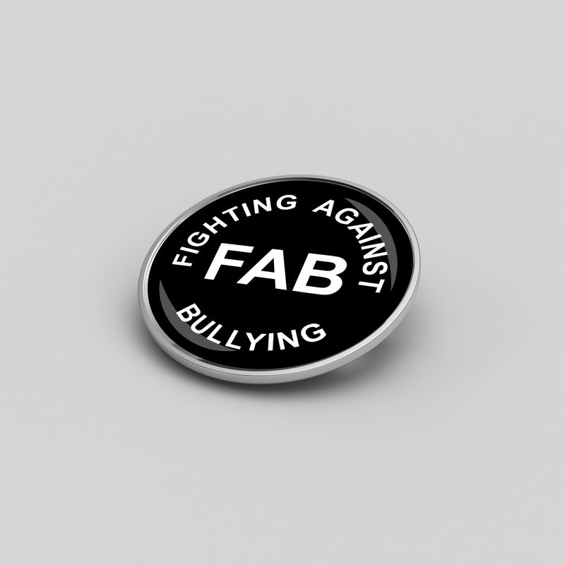 FAB Fighting Against Bullying Badge - 25mm Round Badge