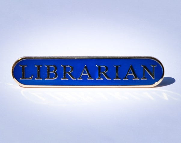 'Librarian' Enamel Bar Badge