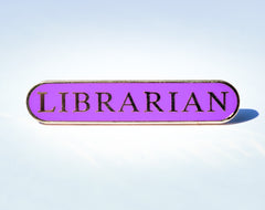 'Librarian' Enamel Bar Badge