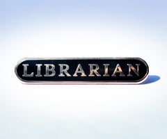 'Librarian' Enamel Bar Badge