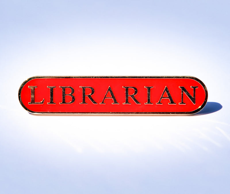 'Librarian' Enamel Bar Badge