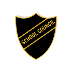 'School Council' Enamel Shield Badge