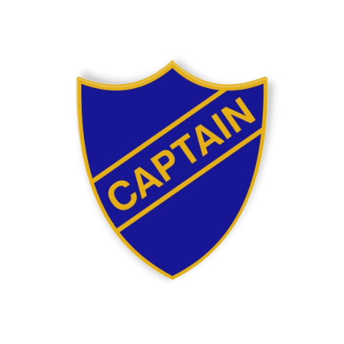 'Captain' Enamel Shield Badge