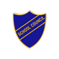 'School Council' Enamel Shield Badge