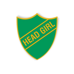 'Head Girl' Enamel Shield Badge