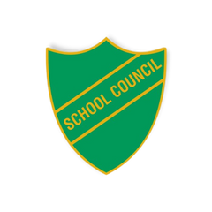 'School Council' Enamel Shield Badge