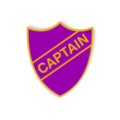 'Captain' Enamel Shield Badge