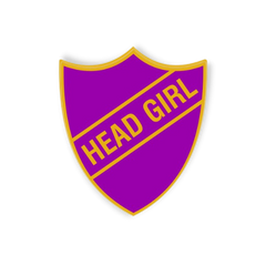 'Head Girl' Enamel Shield Badge