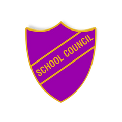 'School Council' Enamel Shield Badge