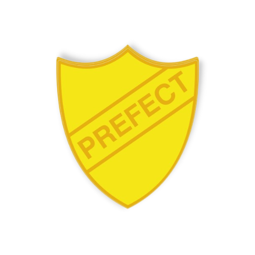 'Prefect' Enamel Shield Badge