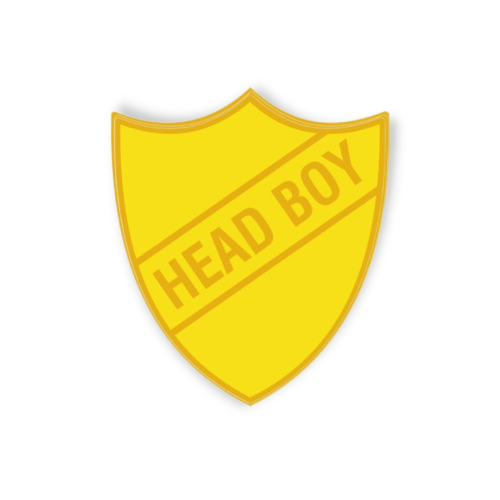 'Head Boy' Enamel Shield Badge