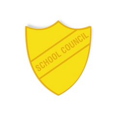 'School Council' Enamel Shield Badge